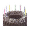 PAPSTAR velas mágicas de cumpleaños, 6 cm, multicolor
