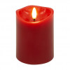 Goobay velas de cera LED, 10 cm, rojo