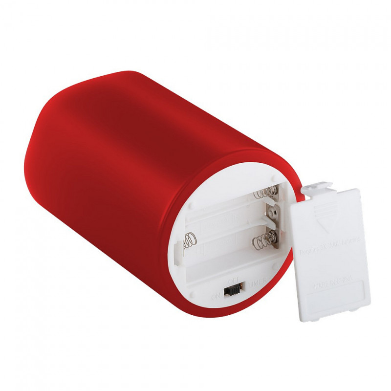 Goobay velas de cera LED, 10 cm, rojo