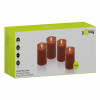 Goobay velas de cera LED, 10 cm, rojo