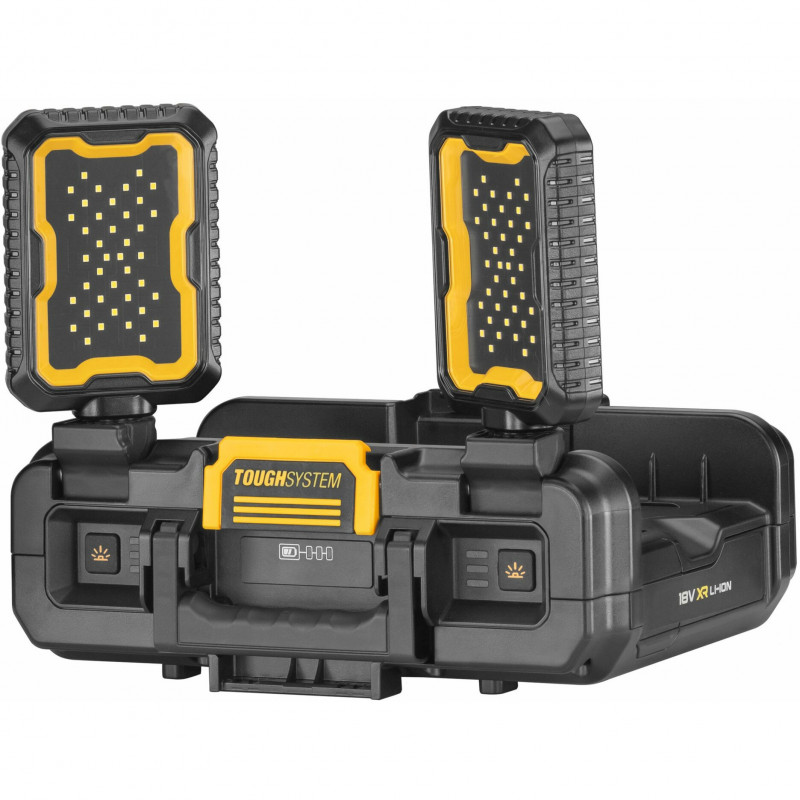 DeWALT DWST08061-1 ToughSystem 2.0 caja de herramientas con iluminación, 14 l, negro/amarillo