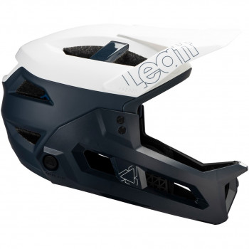 Leatt MTB Enduro 3.0 V25 casco de bicicleta 3 en 1 con mentonera desmontable, blanco, S