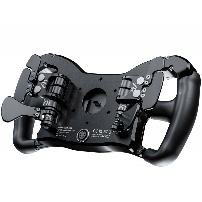 Ascher Racing Pro-USB Black Edition Volante Sim-Racing