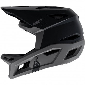 Leatt MTB Gravity 4.0 V26 casco de bicicleta integral, Stealth Black/Gris, L
