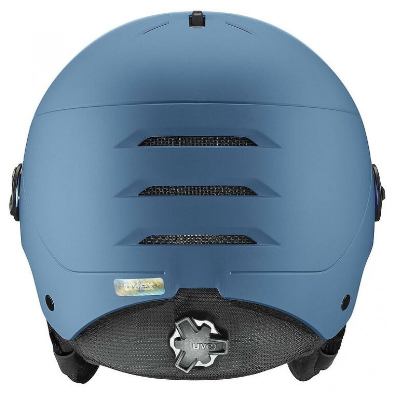 UVEX Wanted Visor casco de esquí, Piedra/Azul, 58-61