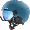 UVEX Wanted Visor casco de esquí, Piedra/Azul, 58-61