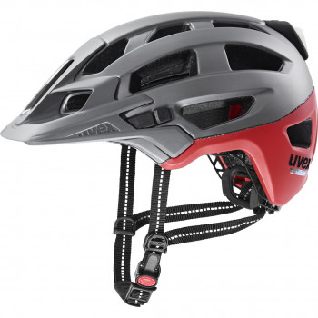 UVEX Finale Light 2.0 casco de bicicleta, gris/rojo, 52-57