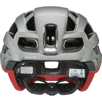 UVEX Finale Light 2.0 casco de bicicleta, gris/rojo, 52-57