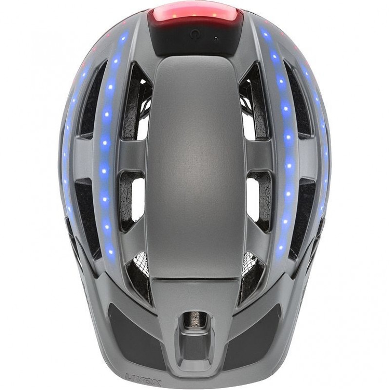 UVEX Finale Light 2.0 casco de bicicleta, gris/rojo, 52-57