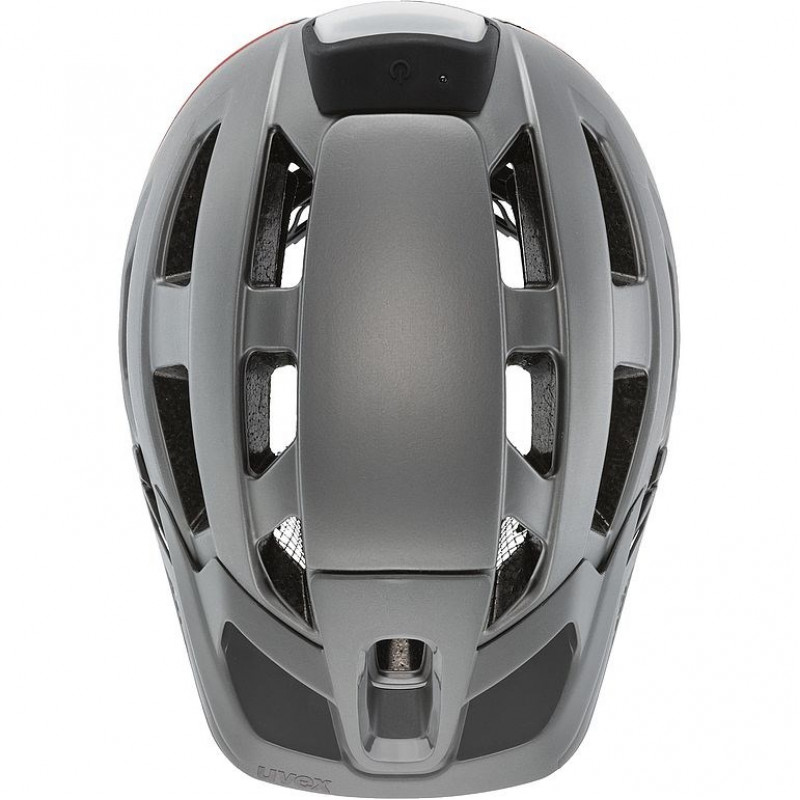 UVEX Finale Light 2.0 casco de bicicleta, gris/rojo, 52-57