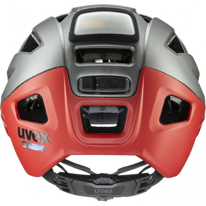 UVEX Finale Light 2.0 casco de bicicleta, gris/rojo, 52-57