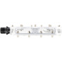 Leatt AllMtn 6.0 Flat pedales de bicicleta, plataforma estrecha 114x100 mm, plata