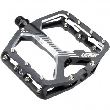 Leatt AllMtn 6.0 Flat pedales de bicicleta, plataforma estrecha 114x100 mm, negro