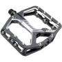 Leatt AllMtn 6.0 Flat pedales de bicicleta, plataforma estrecha 114x100 mm, negro