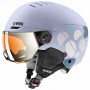 Casco de esquí infantil UVEX Rocket jr. Visor 54-58, lavanda