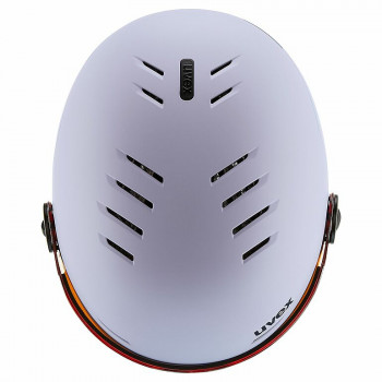 Casco de esquí infantil UVEX Rocket jr. Visor 54-58, lavanda