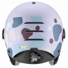 Casco de esquí infantil UVEX Rocket jr. Visor 54-58, lavanda
