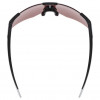Gafas deportivas UVEX Pace Perform CV, sin montura inferior, negro