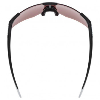 Gafas deportivas UVEX Pace Perform CV, sin montura inferior, negro