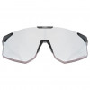 Gafas deportivas UVEX Pace Perform CV, sin montura inferior, negro