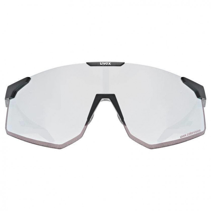 Gafas deportivas UVEX Pace Perform CV, sin montura inferior, negro