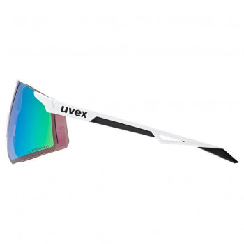 Gafas deportivas UVEX Pace Perform S CV, sin montura inferior, blanco