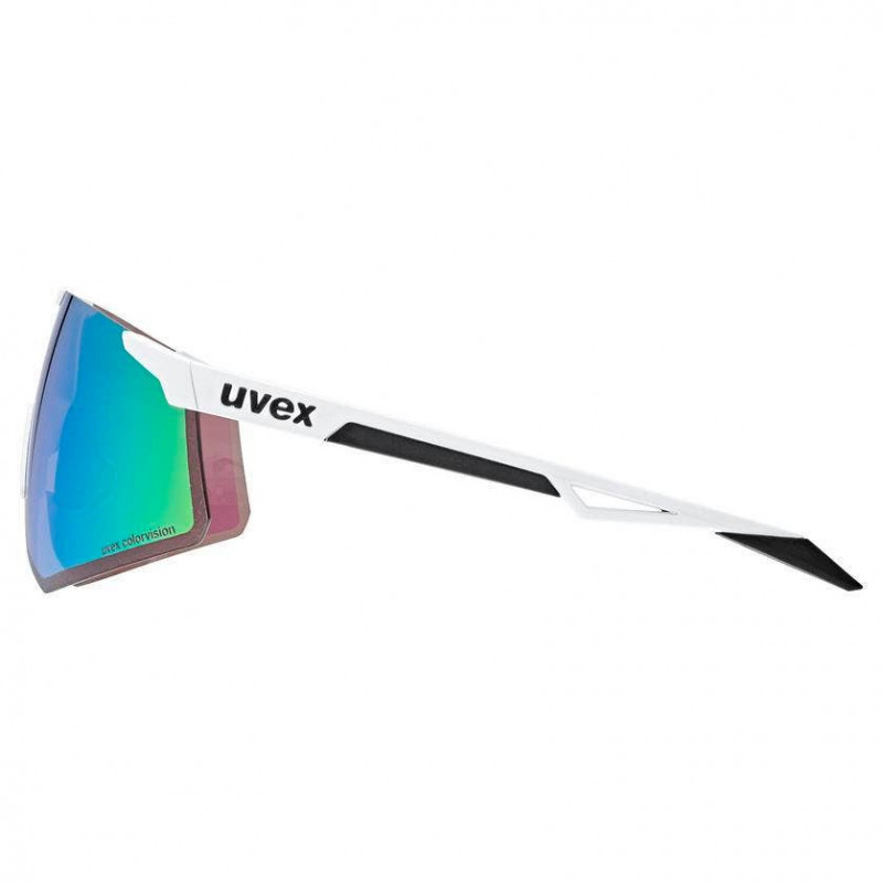 Gafas deportivas UVEX Pace Perform S CV, sin montura inferior, blanco