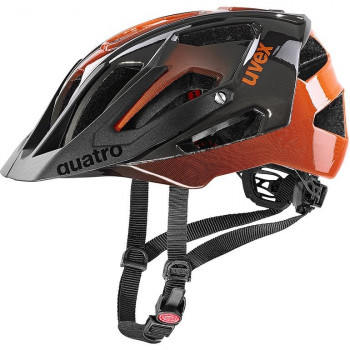 UVEX Quatro casco de bicicleta 52-57, naranja/titanio