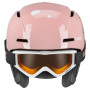 Set de casco de esquí para niños UVEX Viti 46-50, rosa