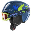 Set de casco de esquí para niños UVEX Viti, azul, 46-50 (56/S/317/11)