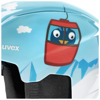 Set de casco de esquí para niños UVEX Viti, azul, 46-50 (56/S/317/10)