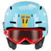 Set de casco de esquí para niños UVEX Viti, azul, 46-50 (56/S/317/10)