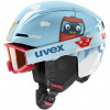 Set de casco de esquí para niños UVEX Viti, azul, 46-50 (56/S/317/10)