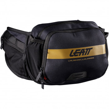 Leatt Hydration Core 1.5 riñonera de bicicleta con sistema de hidratación, Ghost Black