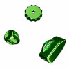 Ascher Racing Knob Kit Pro set de mandos giratorios, Maniti Green