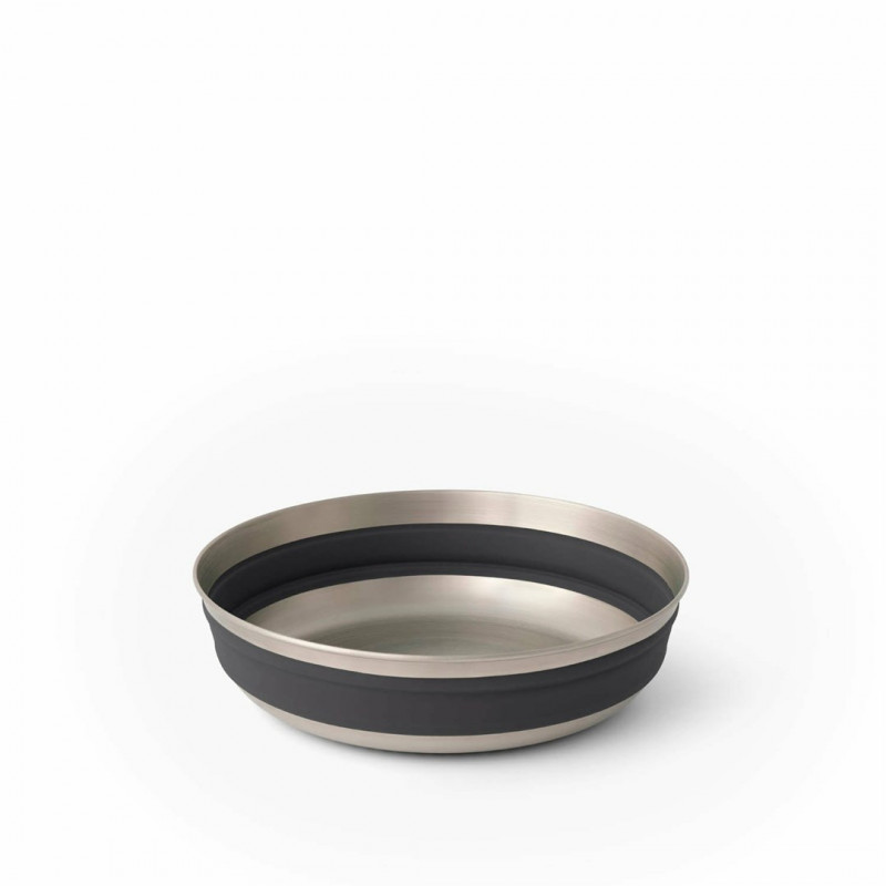 Bol plegable de acero inoxidable Sea To Summit Detour L, negro