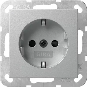 Toma de corriente GIRA 418326 Schuko SH SRK System 55 F Al