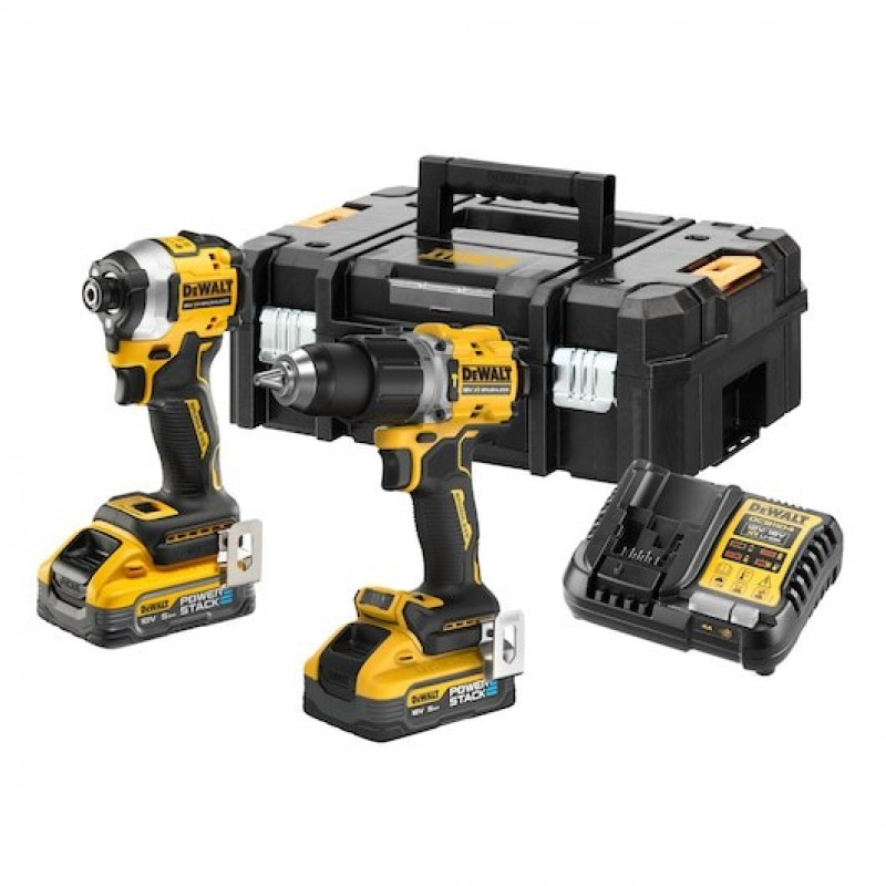 Set combinado de herramientas DeWalt DCK2050H2T-QW DCD805 + DCF850, 18 V, 2 x 5,0 Ah batería