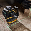 Láser de líneas cruzadas DeWalt DCLE34031D1-QW 3x360°, verde, 40 m, 18 V, 2 Ah batería, maletín TSTAK