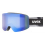 Gafas de esquí UVEX Provoqe FM, negro, lente azul
