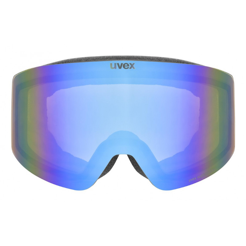 Gafas de esquí UVEX Provoqe FM, negro, lente azul
