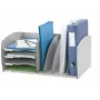 Sistema de archivo Paperflow S, 4 compartimentos, gris, poliestireno, 2 separadores ajustables