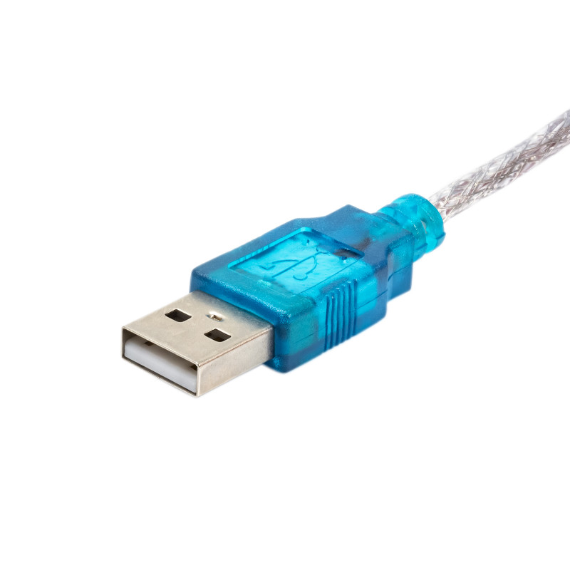 Akyga AK-CO-02 cable convertidor USB-A macho a RS-232 DB9 macho, 1 m, blanco