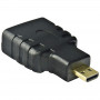 Akyga AK-AD-10 adaptador HDMI hembra a Micro-HDMI macho, negro