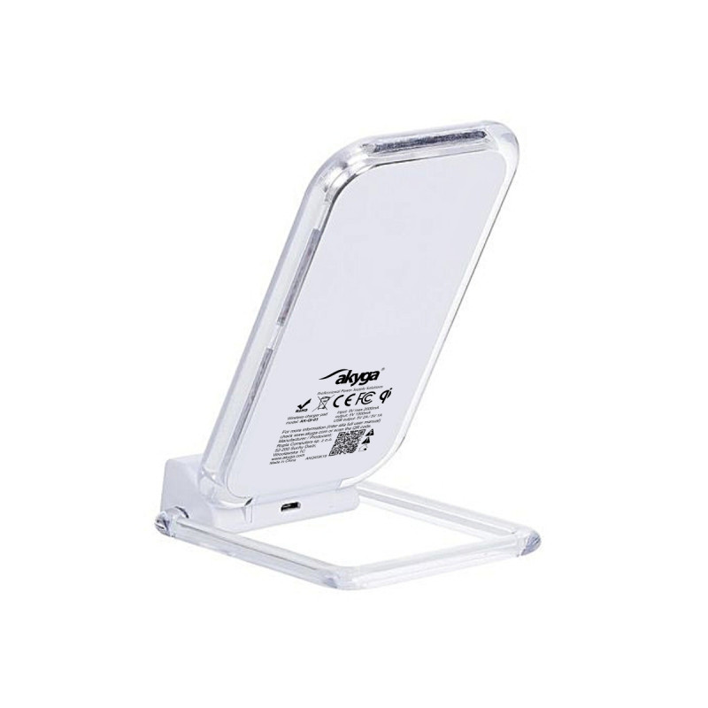 Cargador por inducción QI Akyga AK-QI-03 5V máx 1.5A 2 x USB 2.0