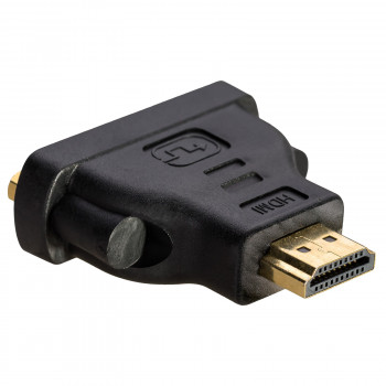 Akyga AK-AD-02 adaptador DVI-I 24+5 hembra a HDMI macho, negro