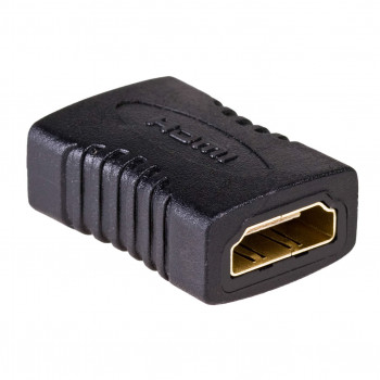 Akyga AK-AD-05 adaptador HDMI hembra a hembra, negro