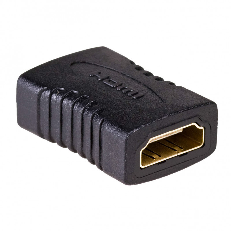 Akyga AK-AD-05 adaptador HDMI hembra a hembra, negro