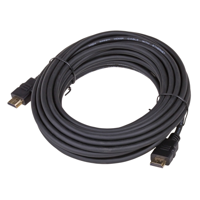 Akyga AK-HD-100A cable HDMI 1.4 High-Speed con Ethernet, 10 m, negro