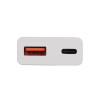 Cargador de pared Akyga AK-CH-27 30W USB-C USB-A PD GaN 5-20V / 1.5-3A blanco